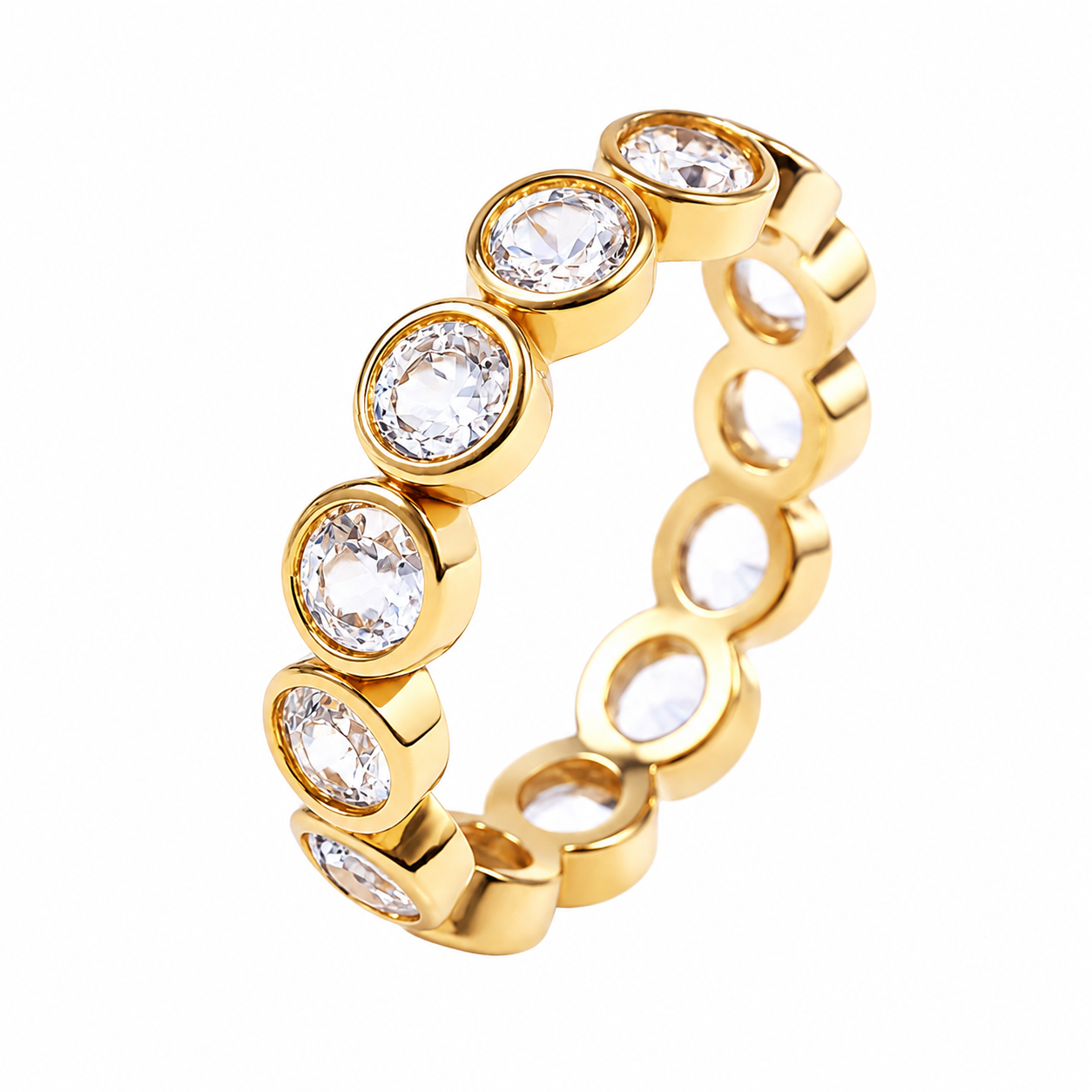 Aluna Gold Diamond Ring — Ministry of Gems