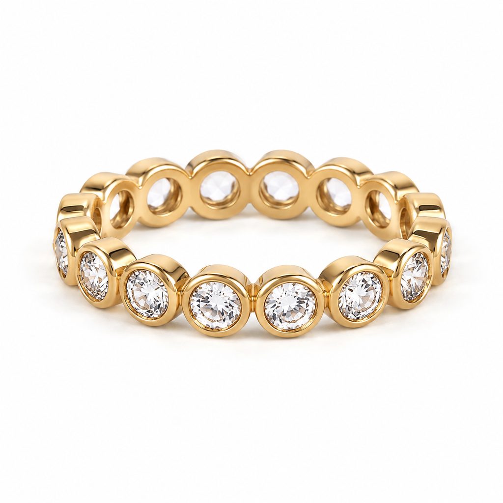 Aluna Gold Diamond Ring — Ministry of Gems