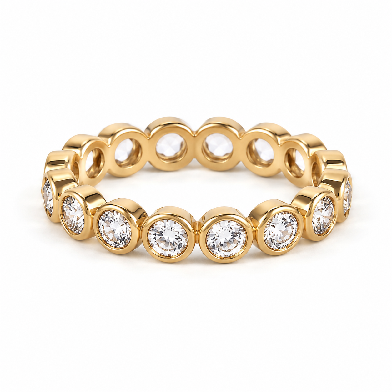 Aluna Gold Diamond Ring — Ministry of Gems