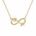 Helia — Gold Infinity Script Necklace — Ministry of Gems