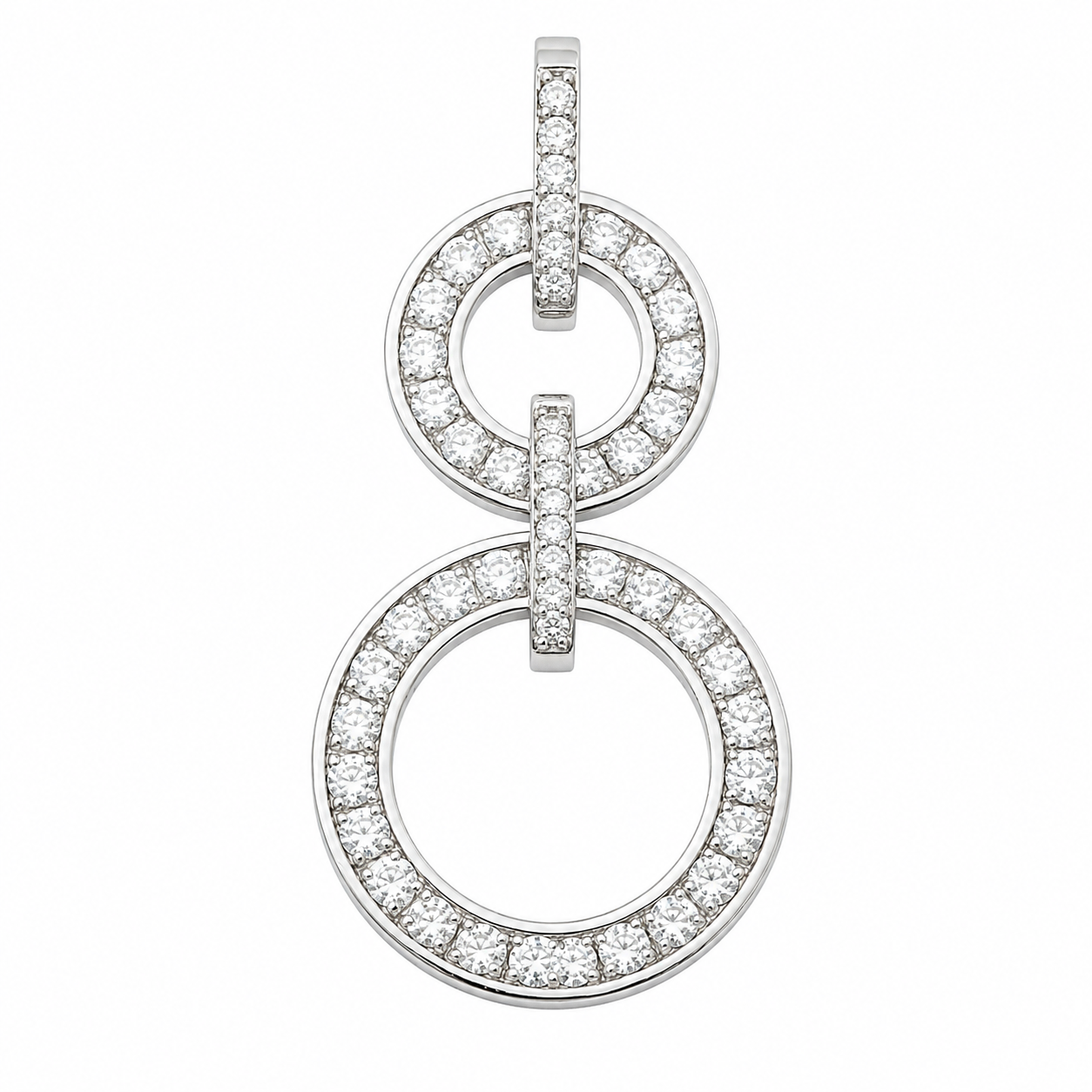 Double Circle Diamond Pendant — Ministry of Gems