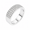 Triple-Row Pavé Band — Ministry of Gems