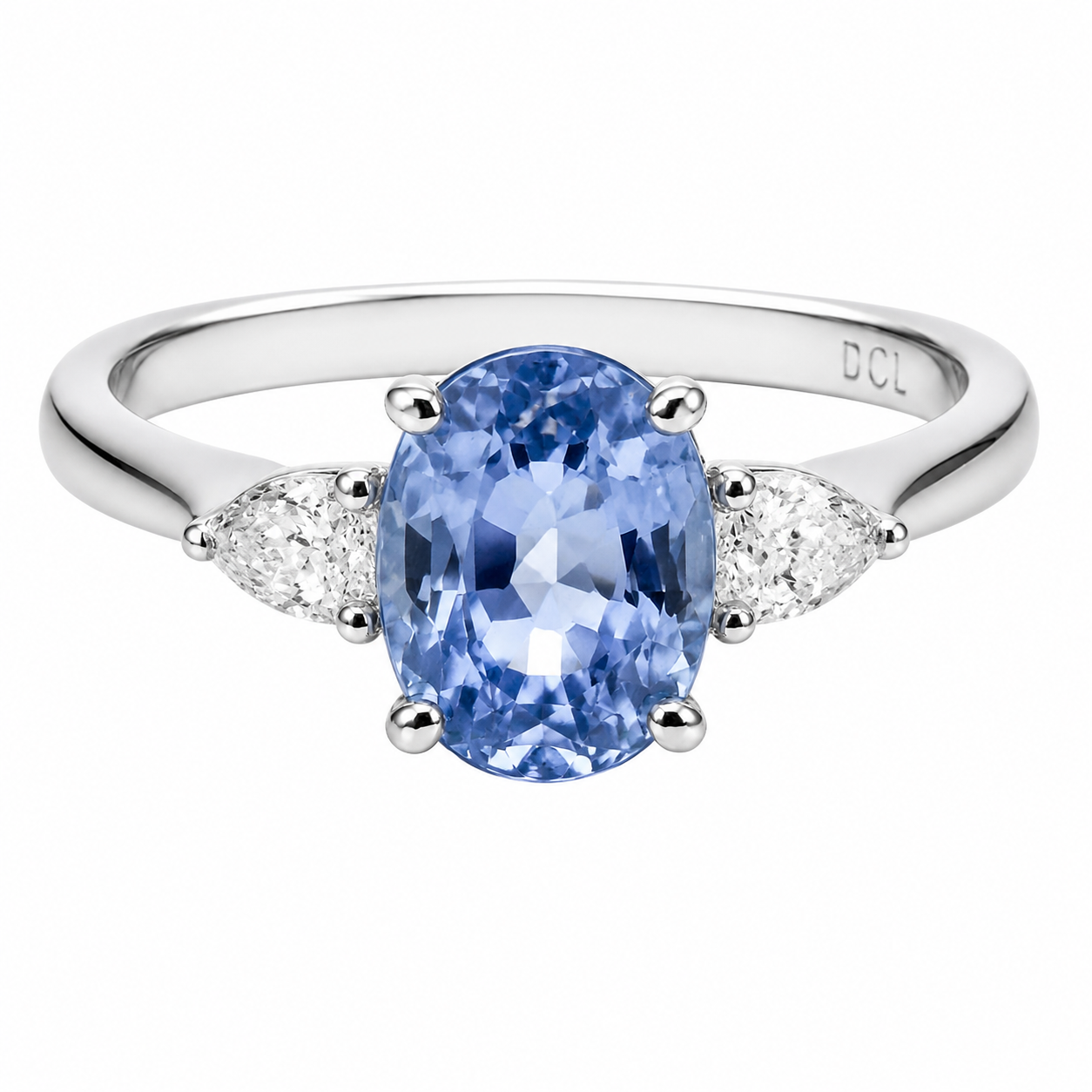Cornflower Sapphire Trilogy Ring — Ministry of Gems