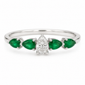 Tsavorite & Diamond Ring IV — Ministry of Gems exclusive design