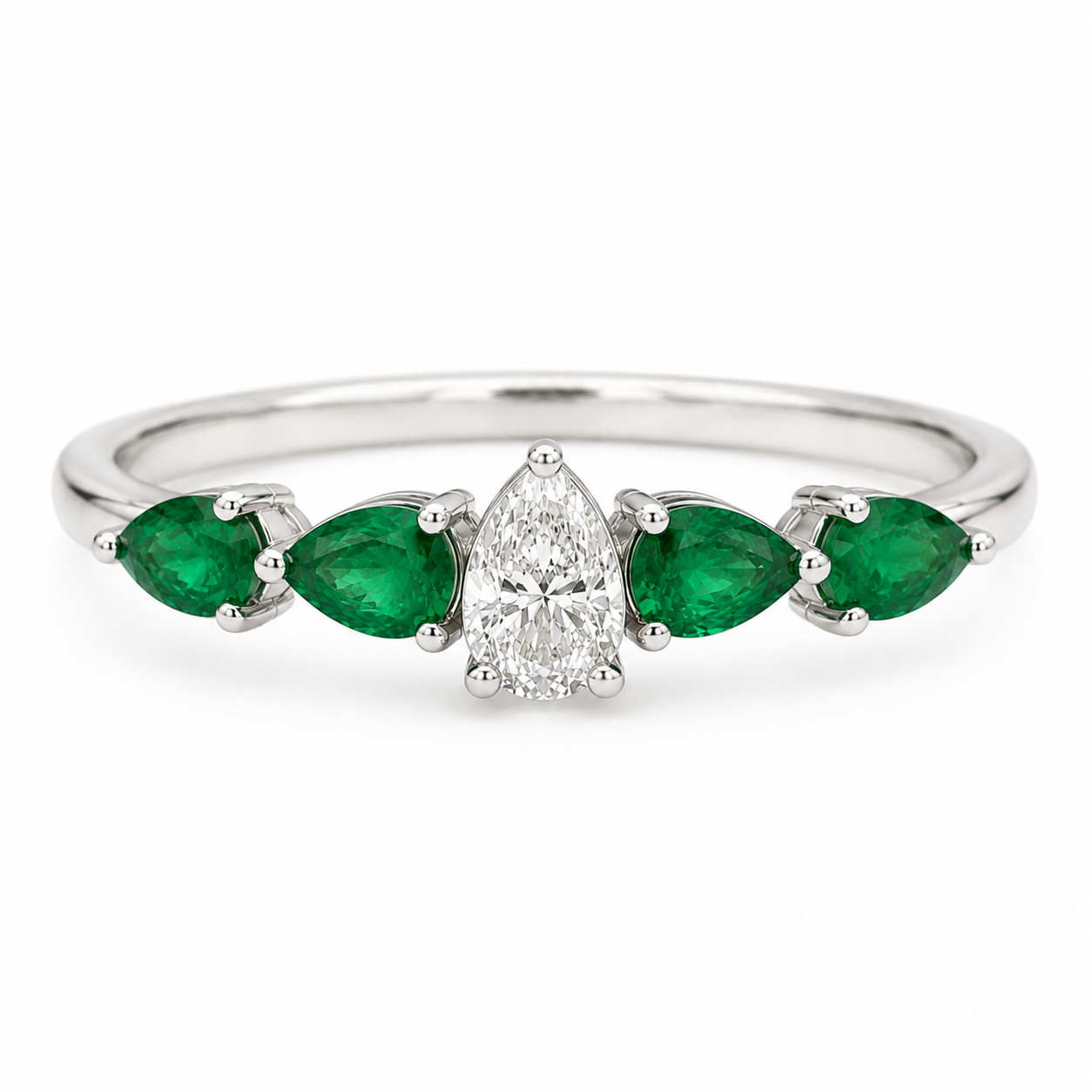Tsavorite & Diamond Ring IV — Ministry of Gems exclusive design