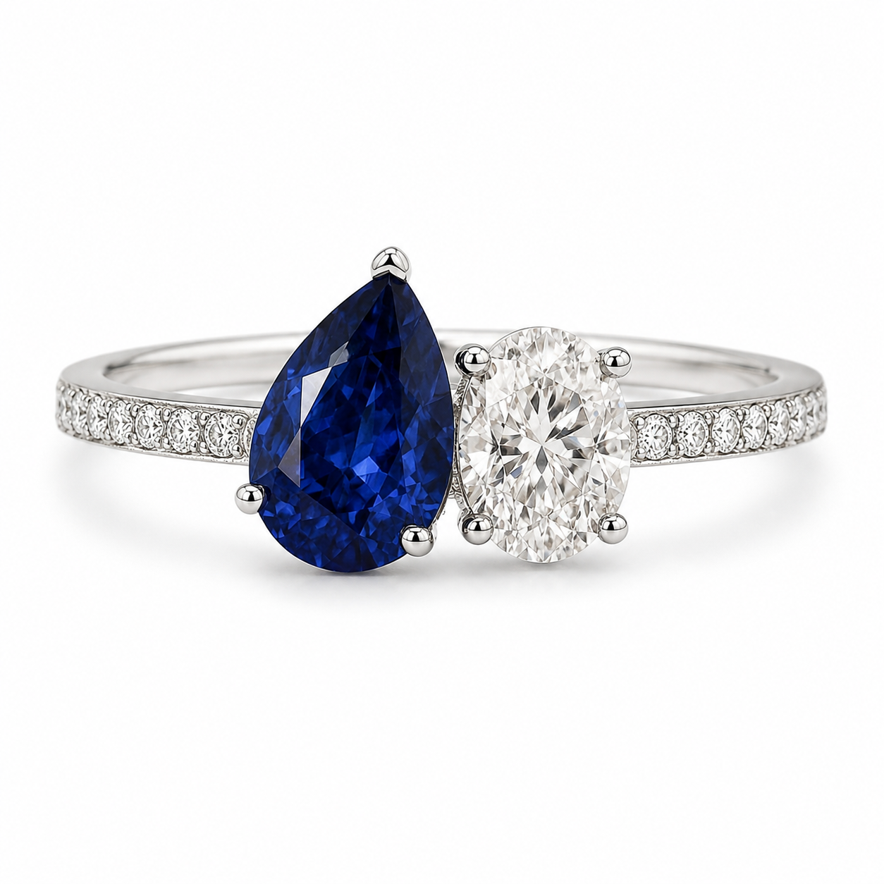 Toi &Moi Sapphire Ring — Ministry of Gems exclusive design