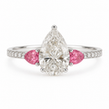 Pear & Pink Diamond Ring — Ministry of Gems exclusive design