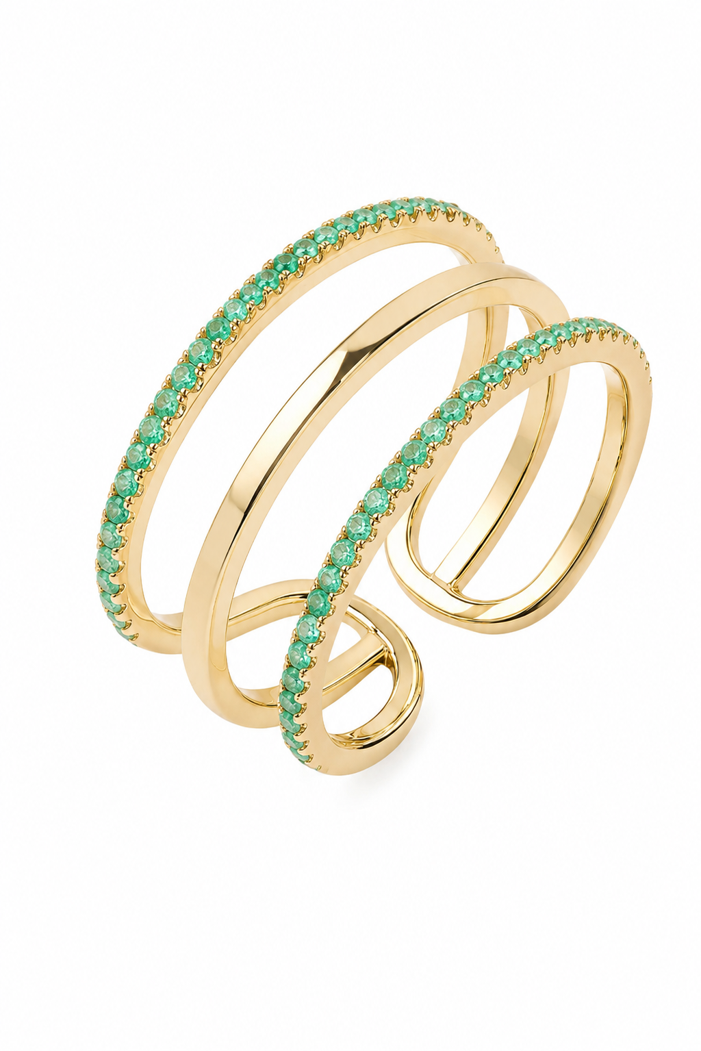 Emerald Triple-Wrap Ring — Ministry of Gems