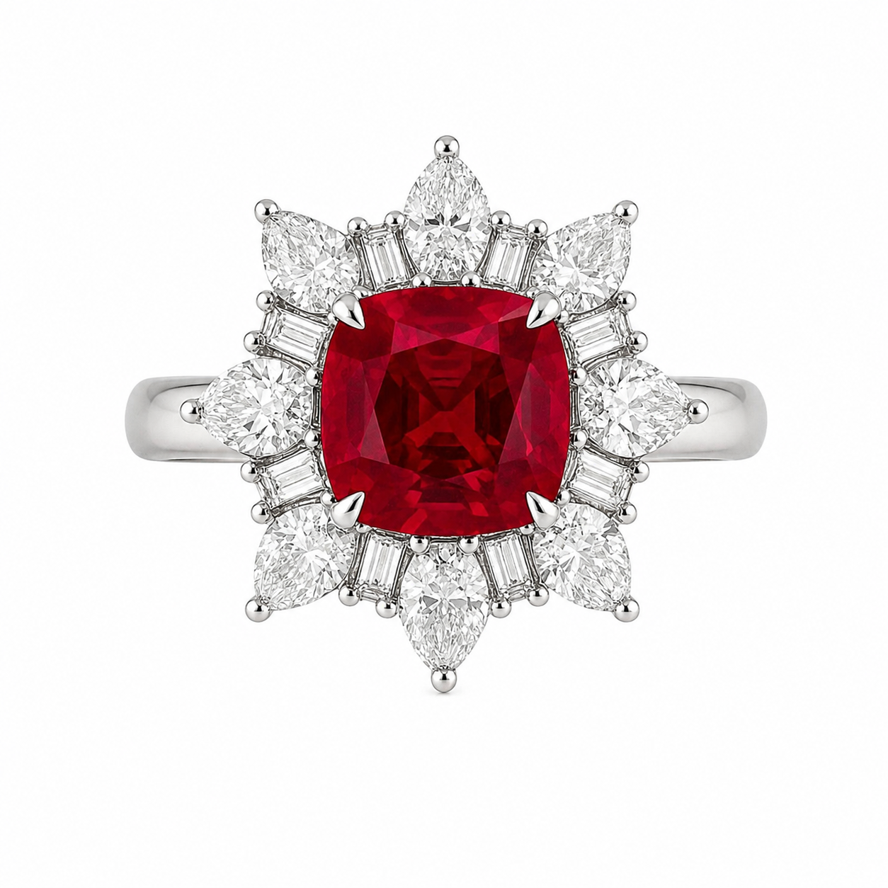 Ruby Snowflake Ballerina Ring — Ministry of Gems