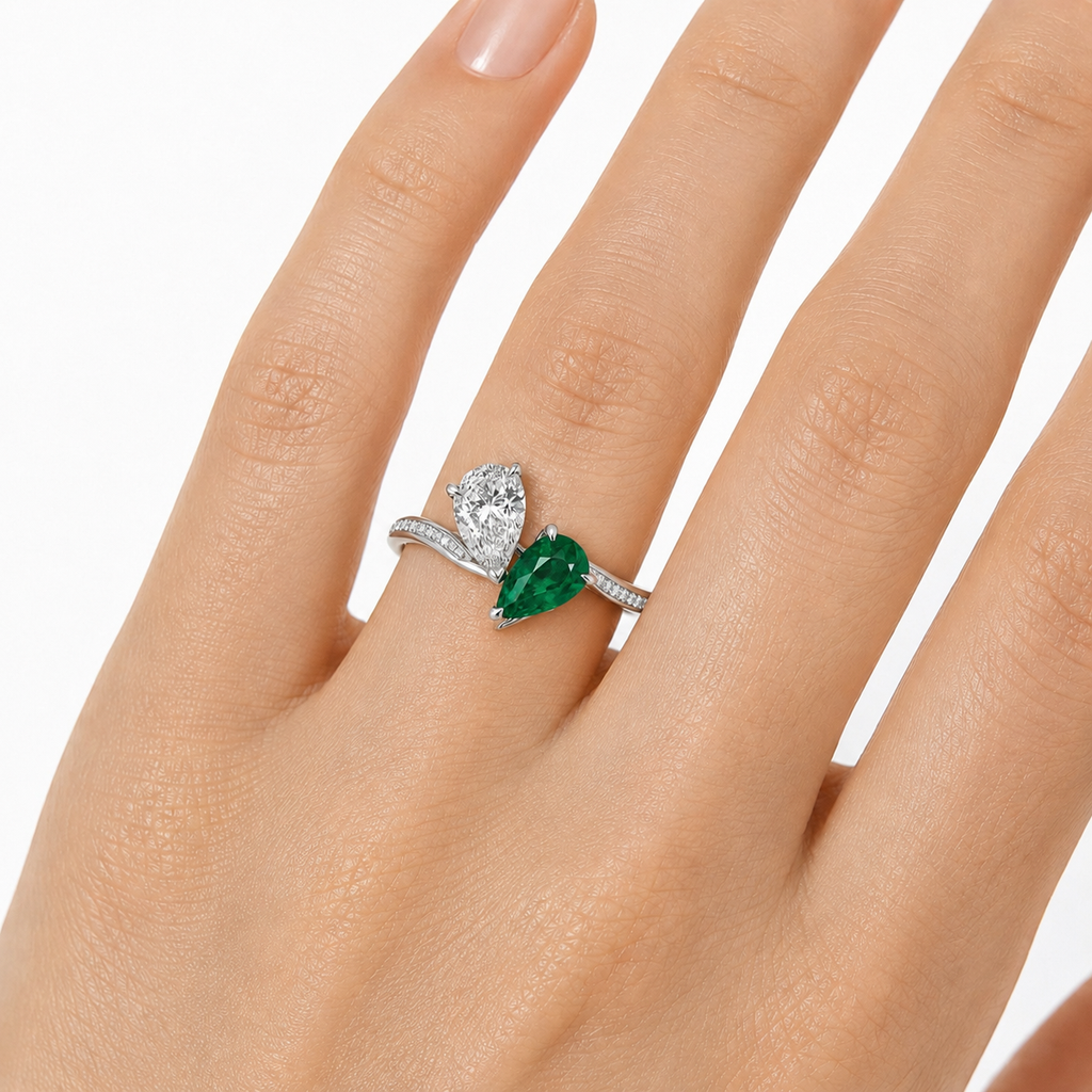 Tsavorite & Diamond Ring — Ministry of Gems exclusive design