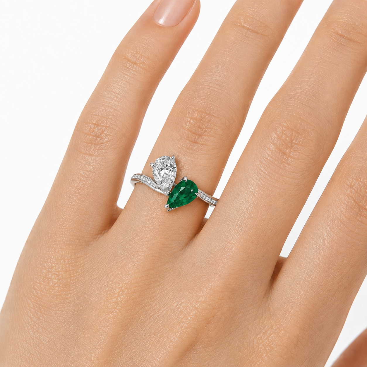 Tsavorite & Diamond Ring — Ministry of Gems exclusive design