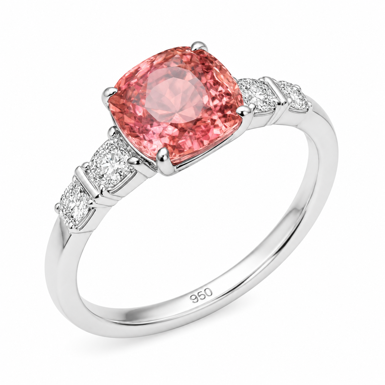 Padparadscha 2ct Ring — Ministry of Gems exclusive design