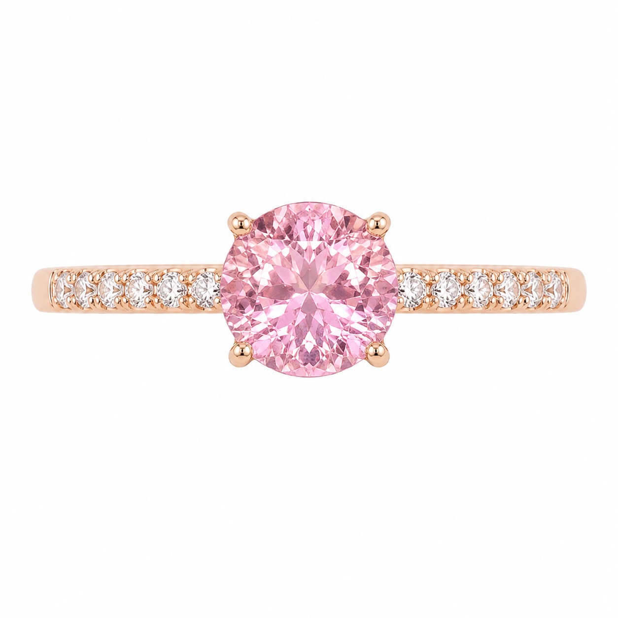 Marie — Pink Sapphire Rose Ring — Ministry of Gems