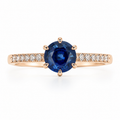 Orion Blue Sapphire Diamond Ring — Ministry of Gems