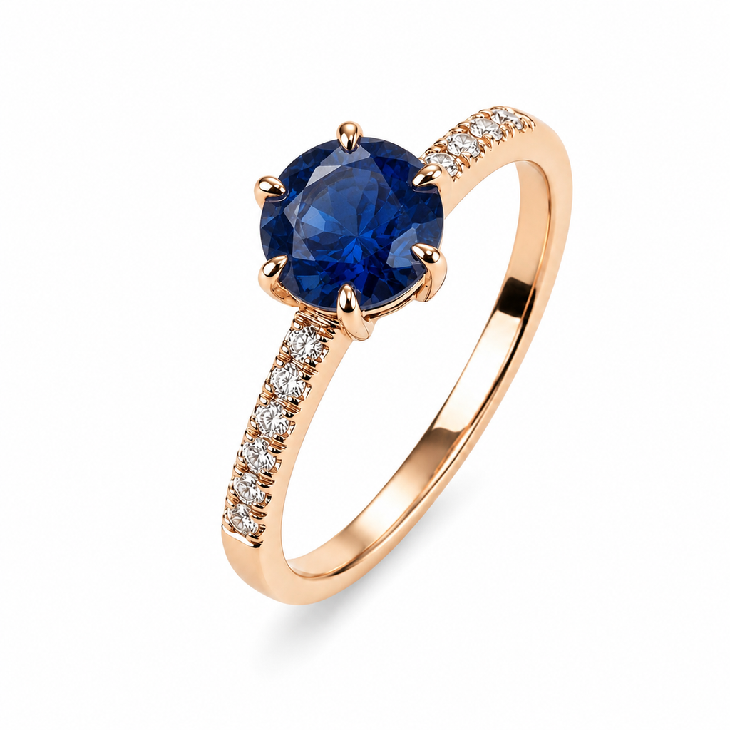 Orion Blue Sapphire Diamond Ring — Ministry of Gems