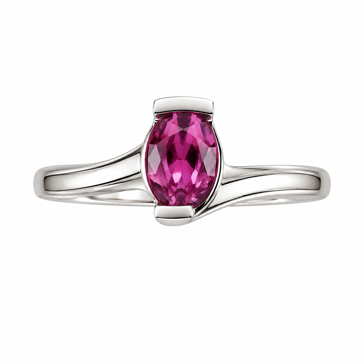 Pink Tourmaline Duo-Band Ring — Ministry of Gems