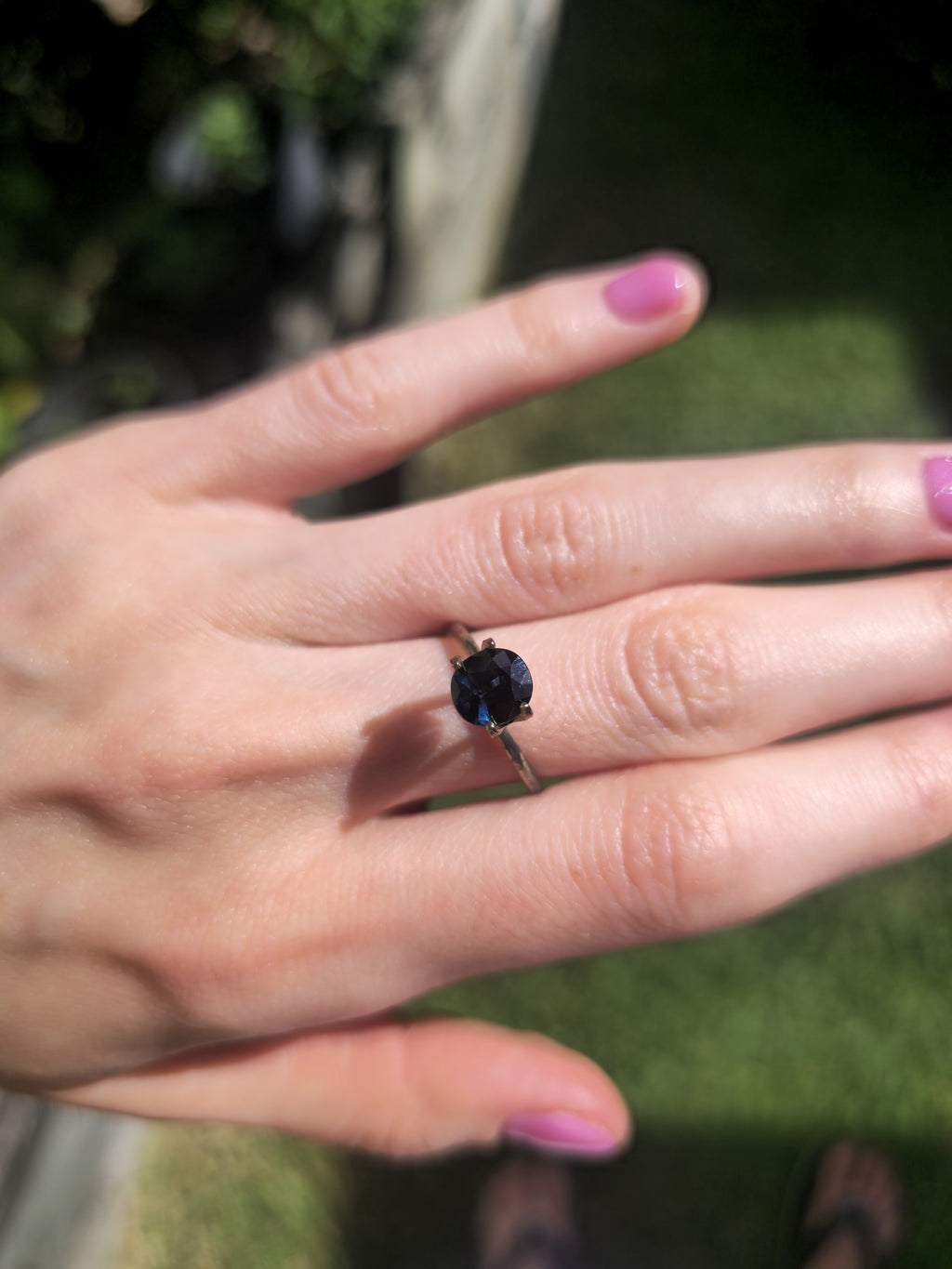 Blue Australian Sapphire 1.25ct Round — Ministry of Gems