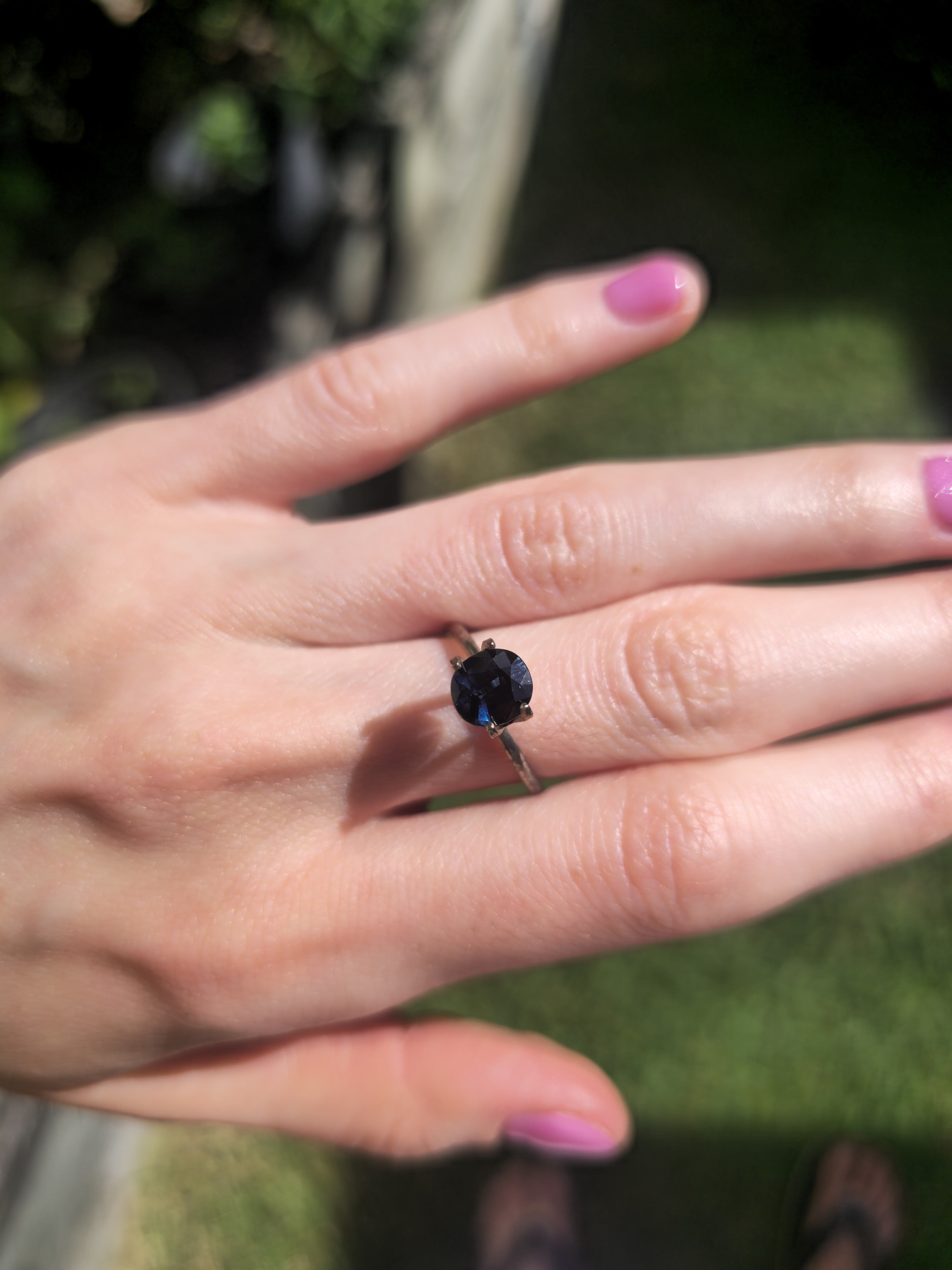 Blue Australian Sapphire 1.25ct Round — Ministry of Gems