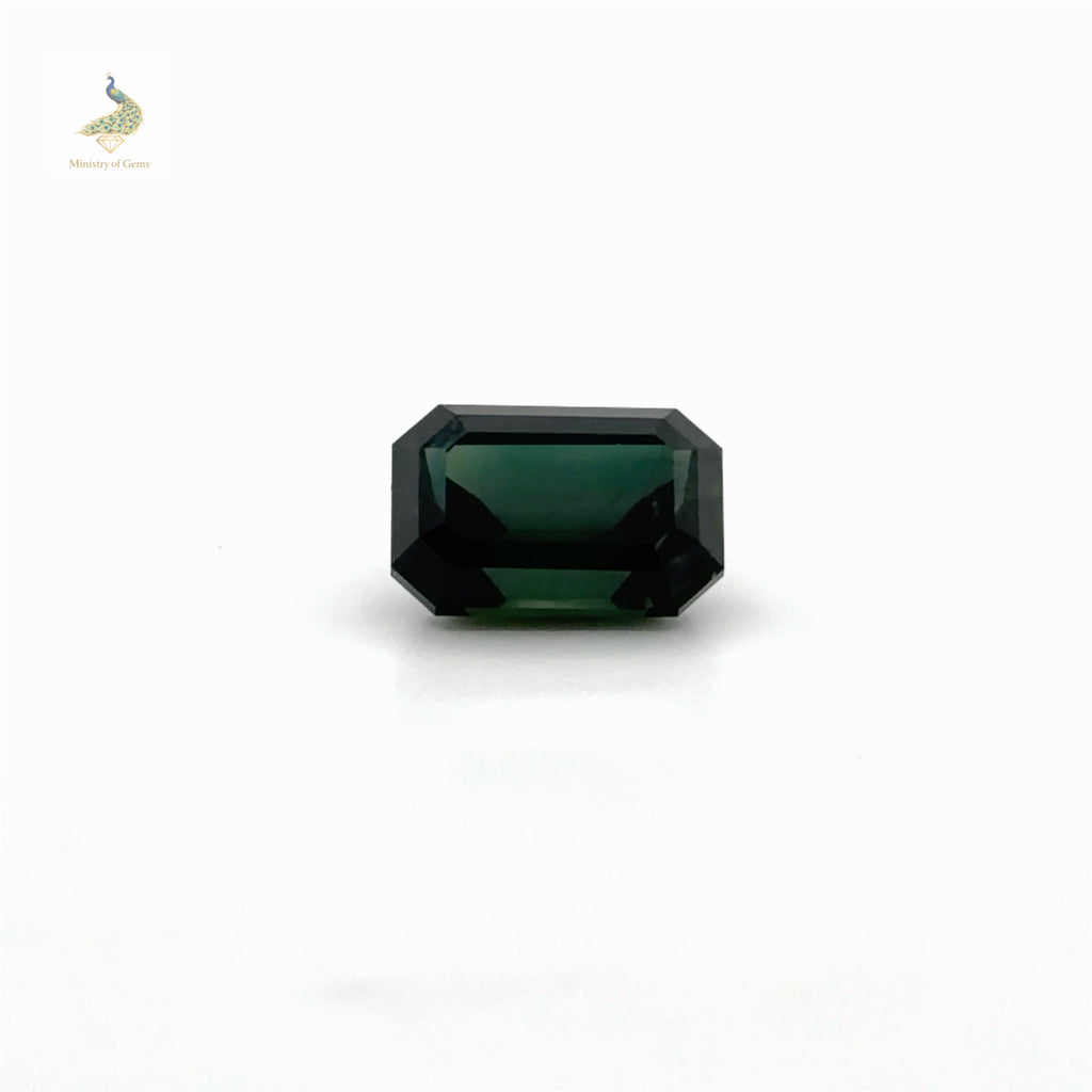 2.85ct Emerald Cut Teal Blue Sapphire - Loose Stone