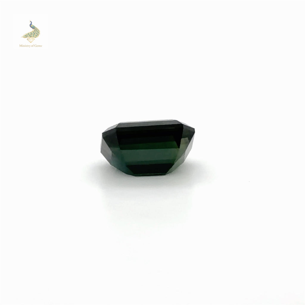 2.85ct Emerald Cut Teal Blue Sapphire - Loose Stone