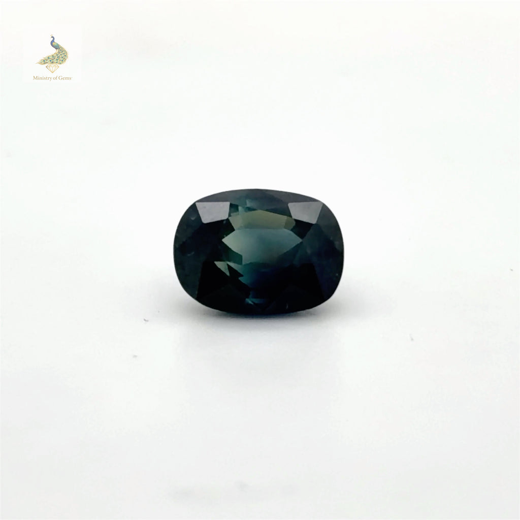 3.18ct Elongated Cushion Teal Blue