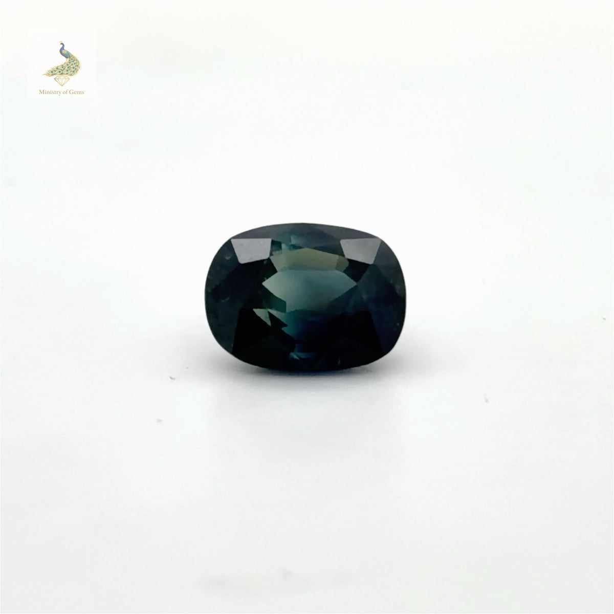 3.18ct Elongated Cushion Teal Blue