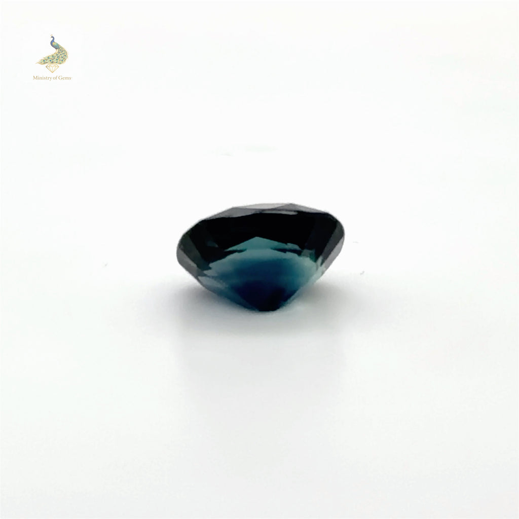 3.18ct Elongated Cushion Teal Blue