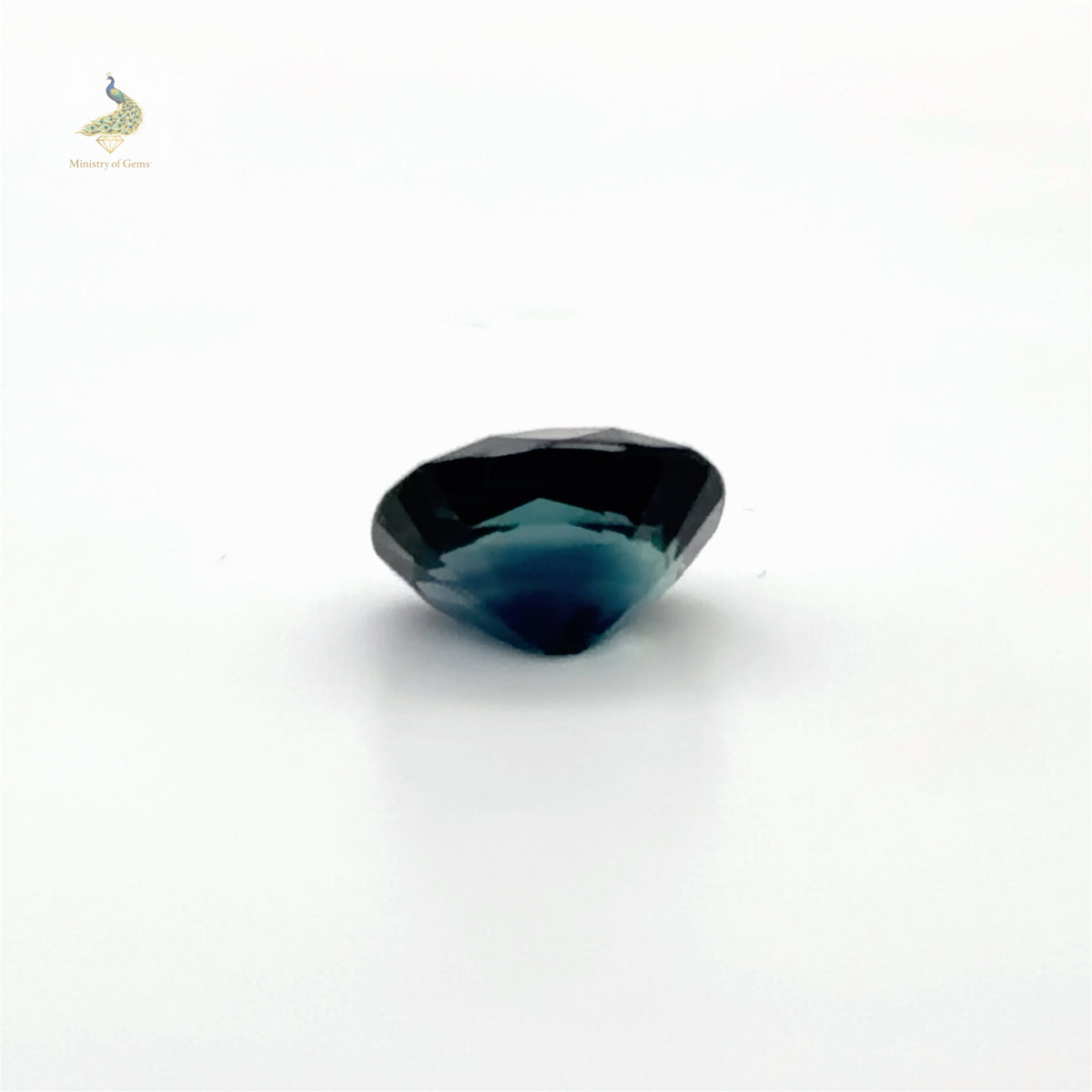 3.18ct Elongated Cushion Teal Blue