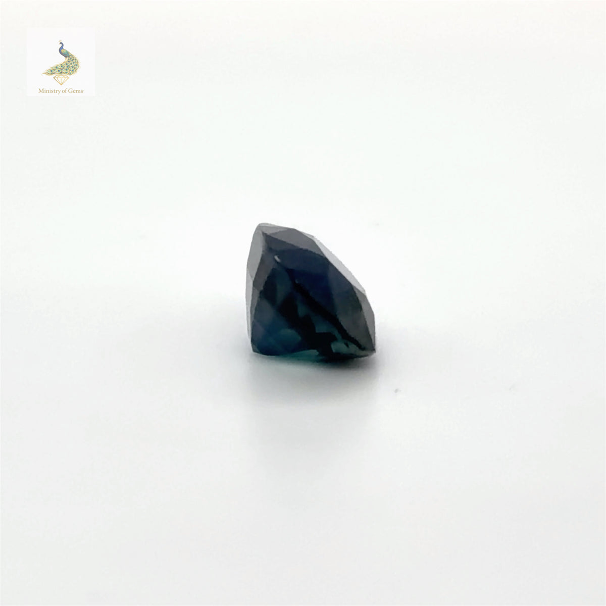 3.18ct Elongated Cushion Teal Blue