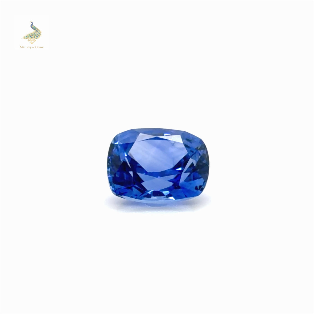 3.63ct Elongated Cushion Blue Ceylon Sapphire - Loose Stone