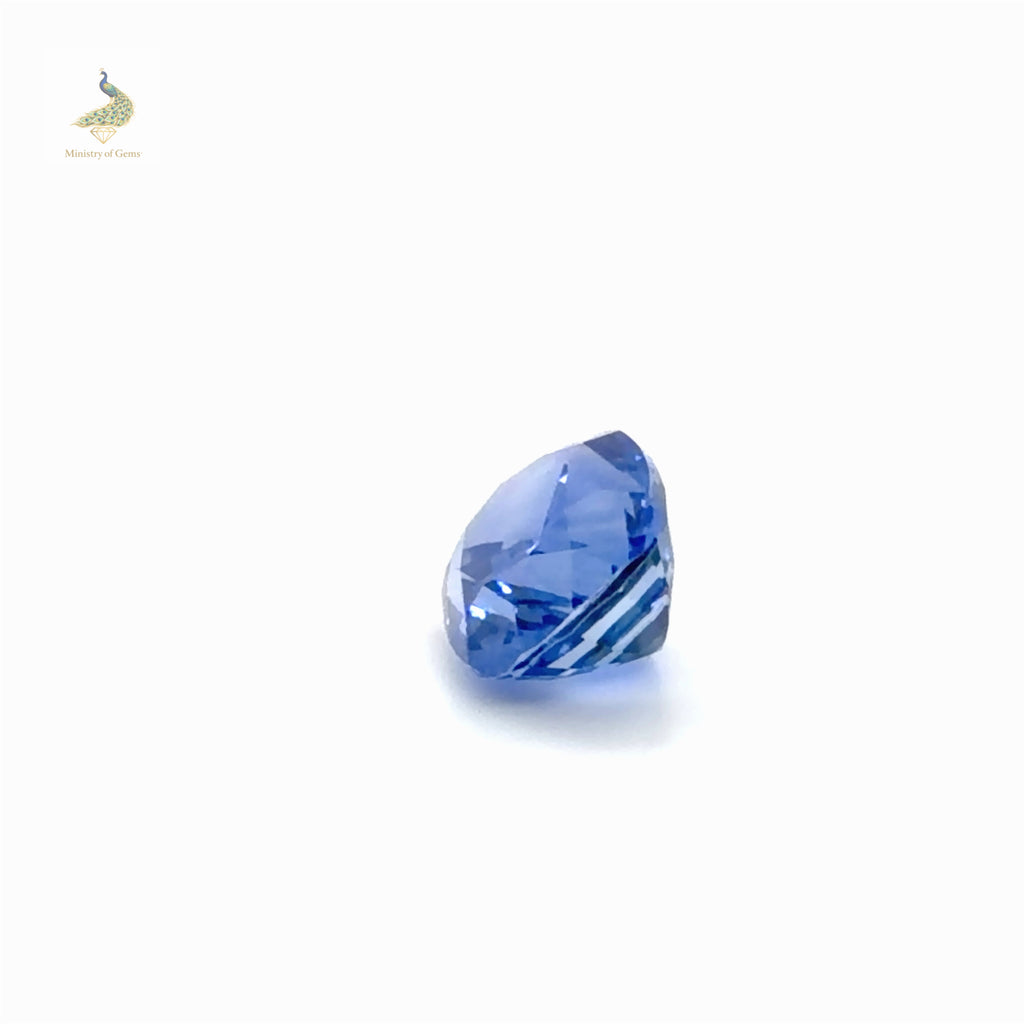 3.63ct Elongated Cushion Blue Ceylon Sapphire - Loose Stone