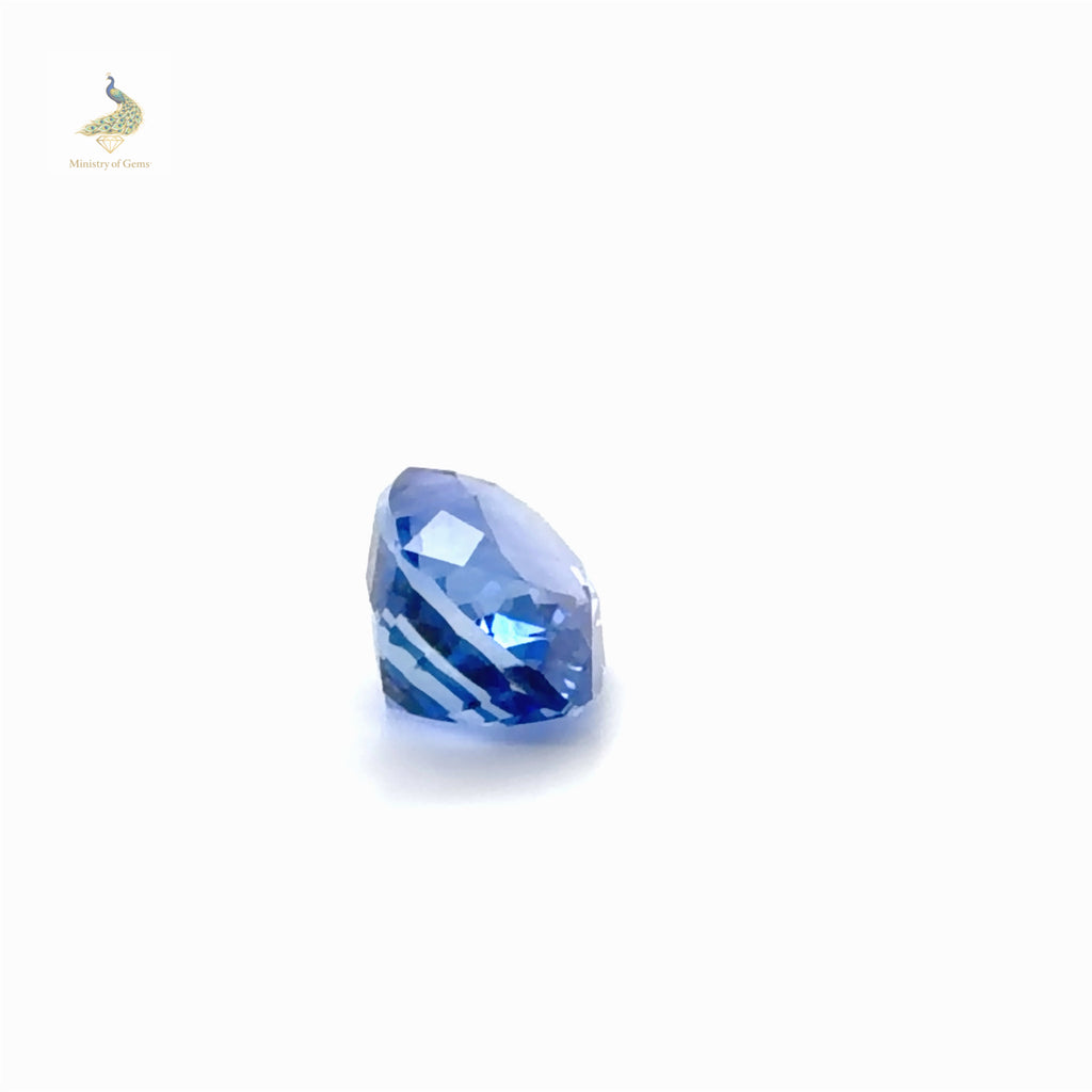 3.63ct Elongated Cushion Blue Ceylon Sapphire - Loose Stone