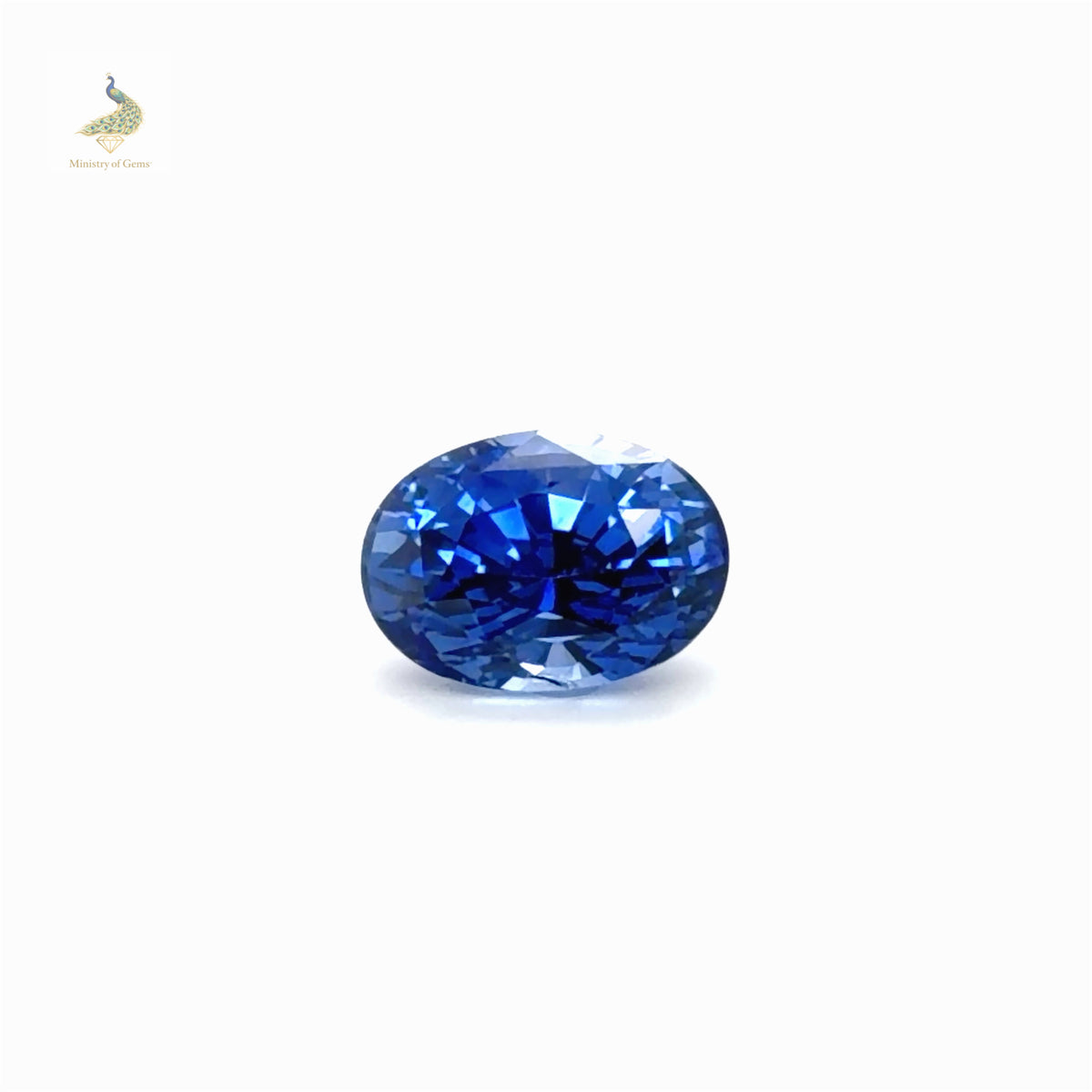 3.44ct Oval Vivid Blue Ceylon Sapphire - Loose Stone