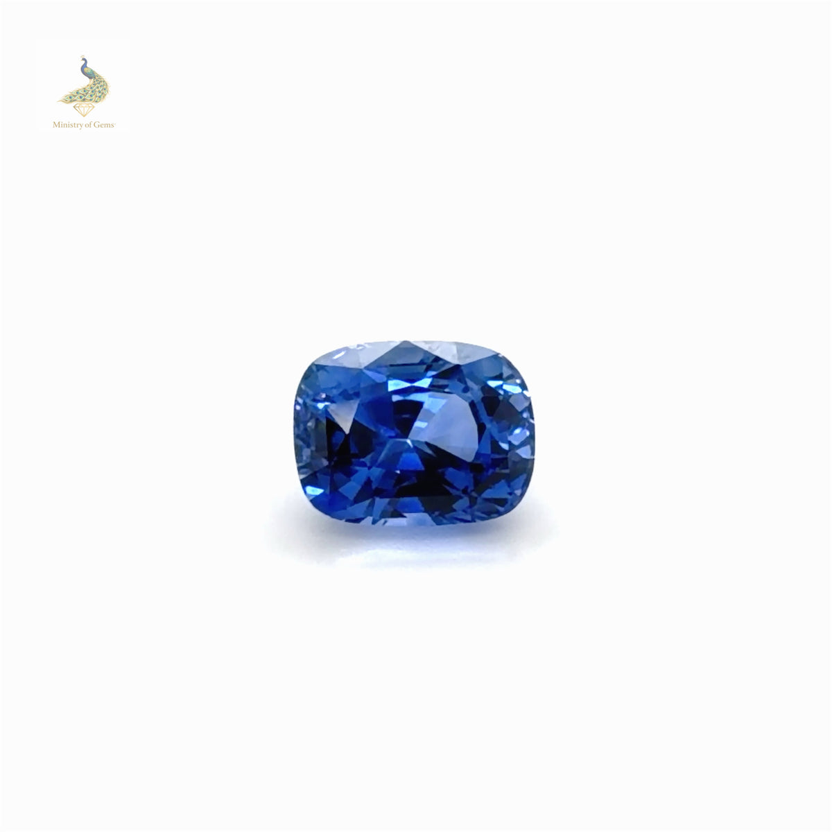 3.43ct Elongated Cushion Caylon Blue Sapphire - Loose Stone