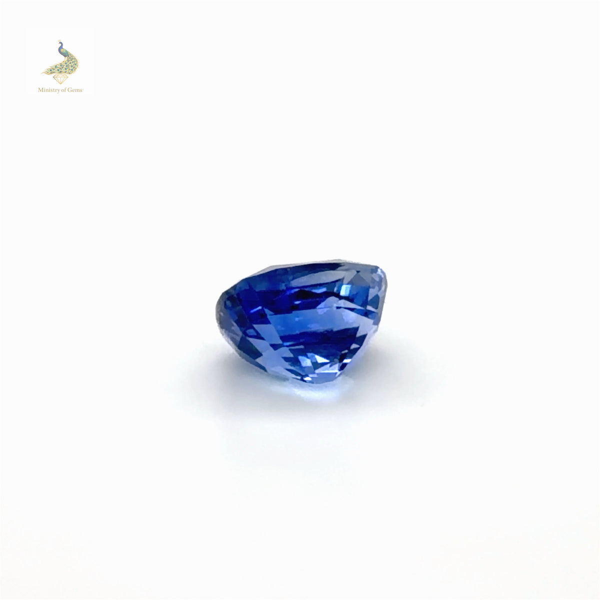 3.43ct Elongated Cushion Caylon Blue Sapphire - Loose Stone