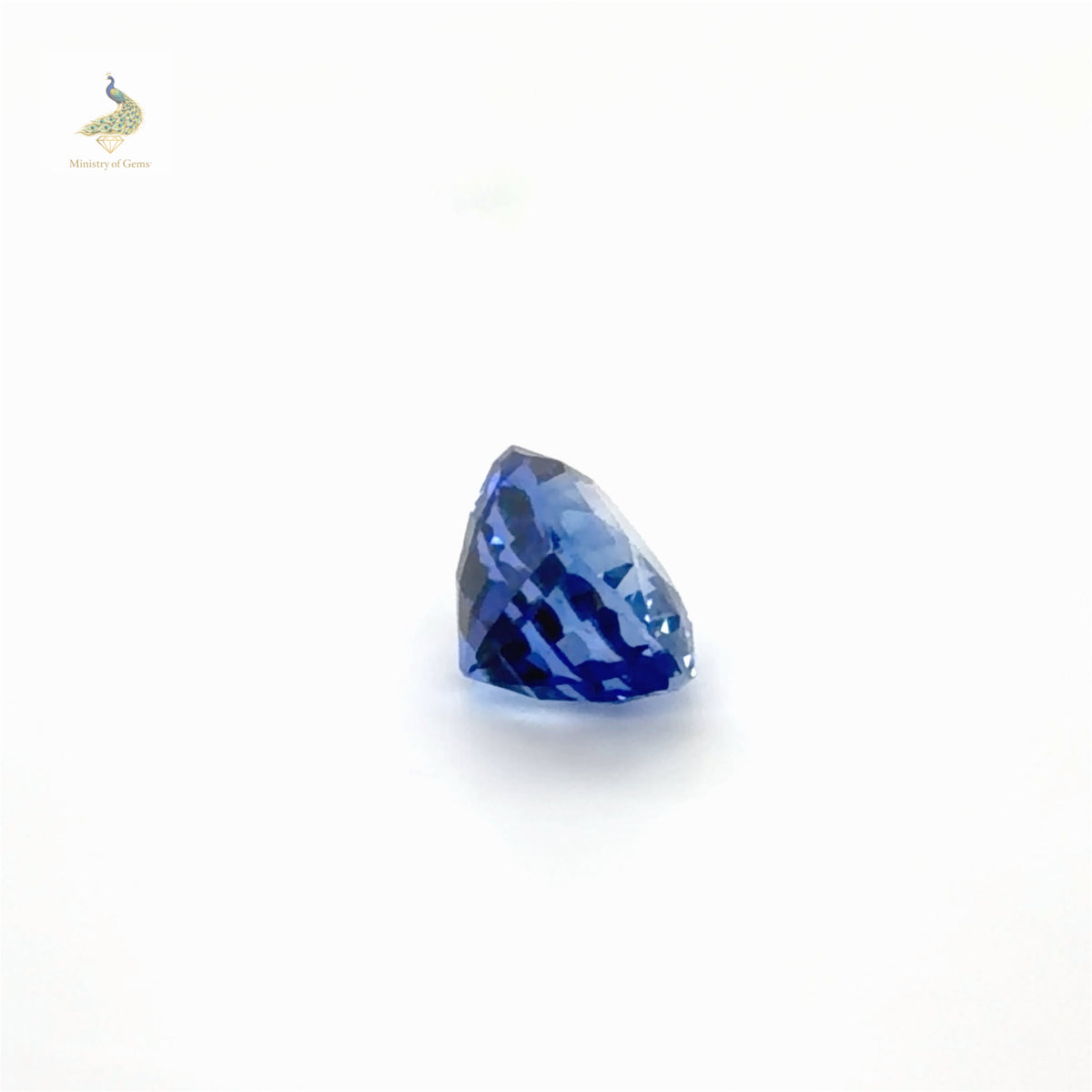 3.43ct Elongated Cushion Caylon Blue Sapphire - Loose Stone