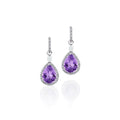 Amethyst Drop Earrings — Ministry of Gems exclusive design