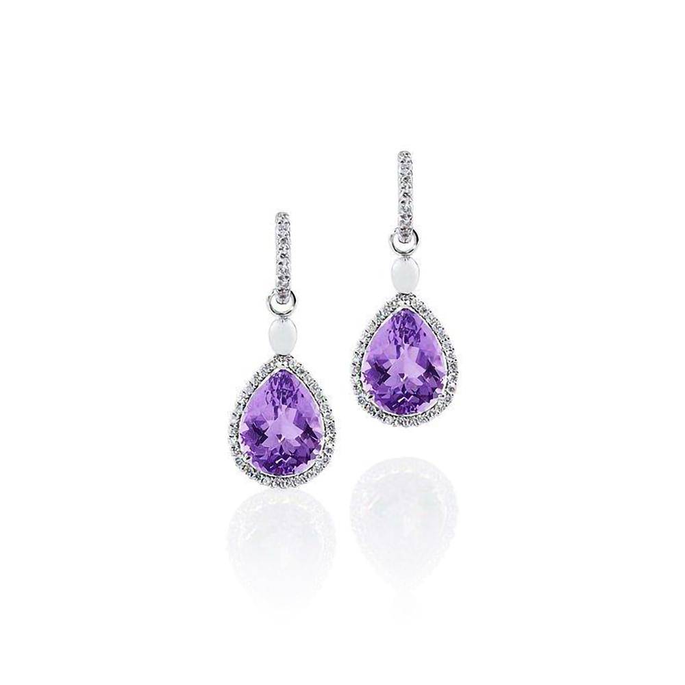 Amethyst Drop Earrings — Ministry of Gems exclusive design