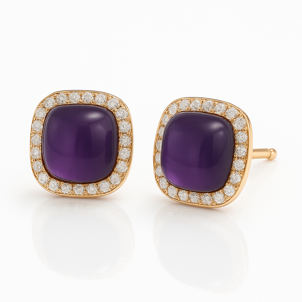 Amethyst Earrings — Ministry of Gems exclusive design