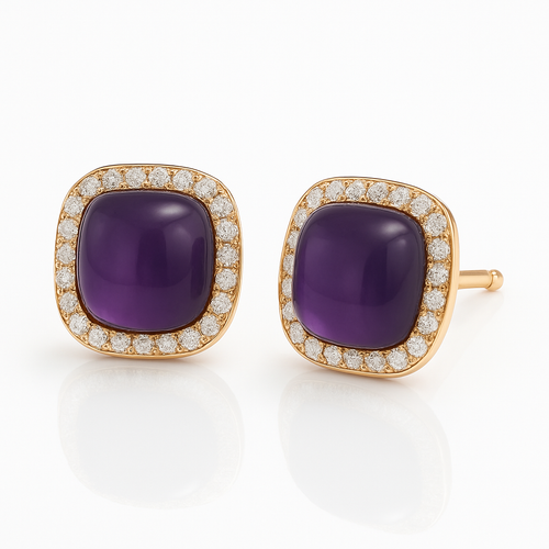 Amethyst Earrings — Ministry of Gems exclusive design
