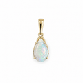 Celestial Dew — Australian Opal pendant in 14K Gold, Ministry of Gems