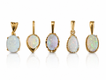 Southern Moon — Australian Opal pendant in 14K Gold, Ministry of Gems