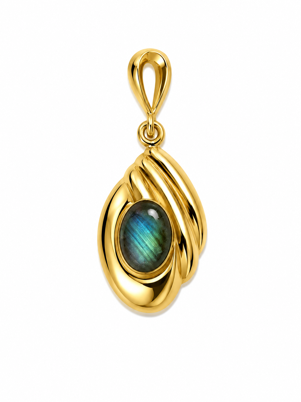 Cathedral Drop — Australian Opal pendant in Gold-Plated Sterling Silver, Ministry of Gems