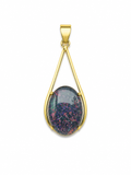 Twilight Veil — Australian Opal pendant in Gold-Plated Sterling Silver, Ministry of Gems
