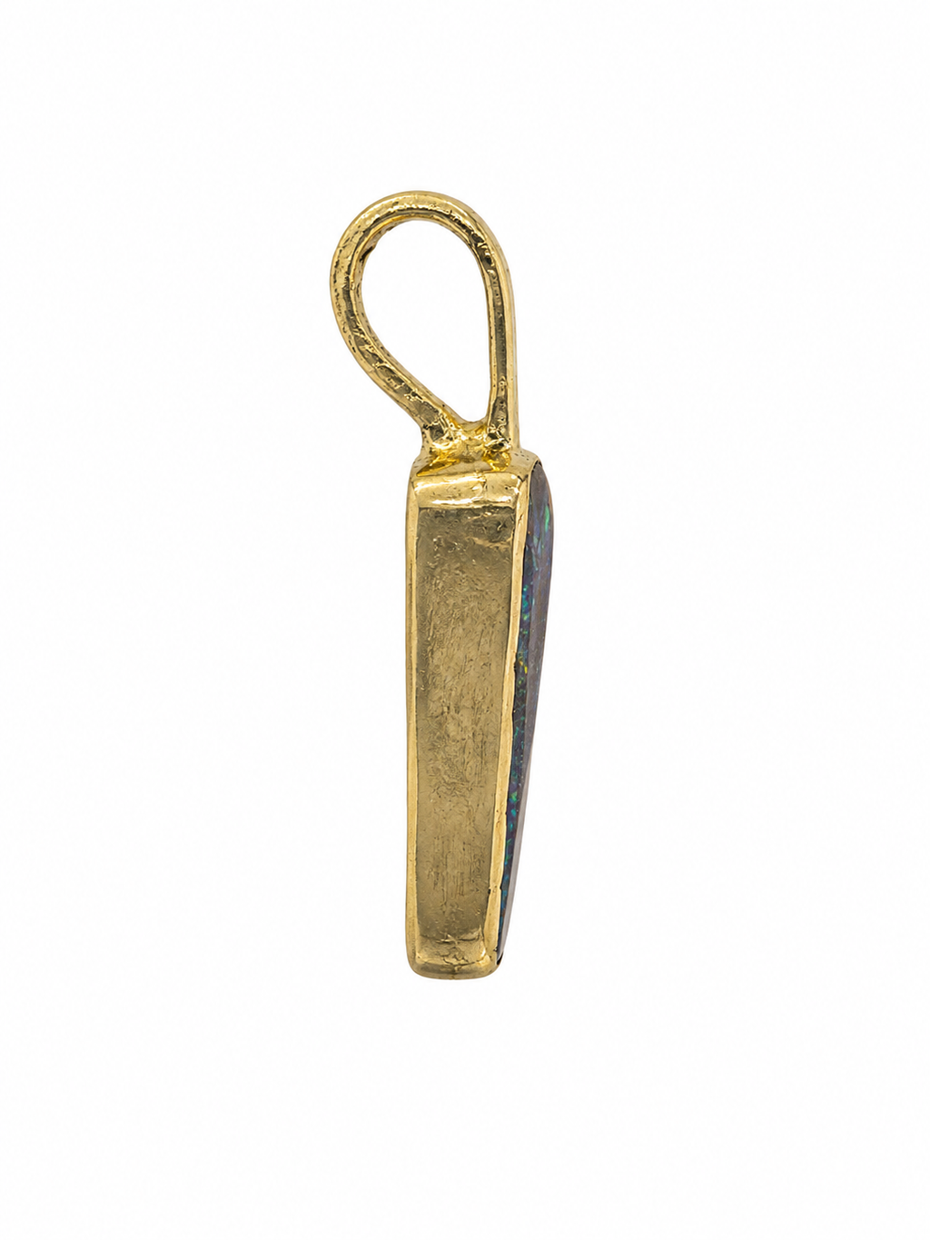Strata IV — Boulder Opal pendant in Gold-Plated Sterling Silver, Ministry of Gems