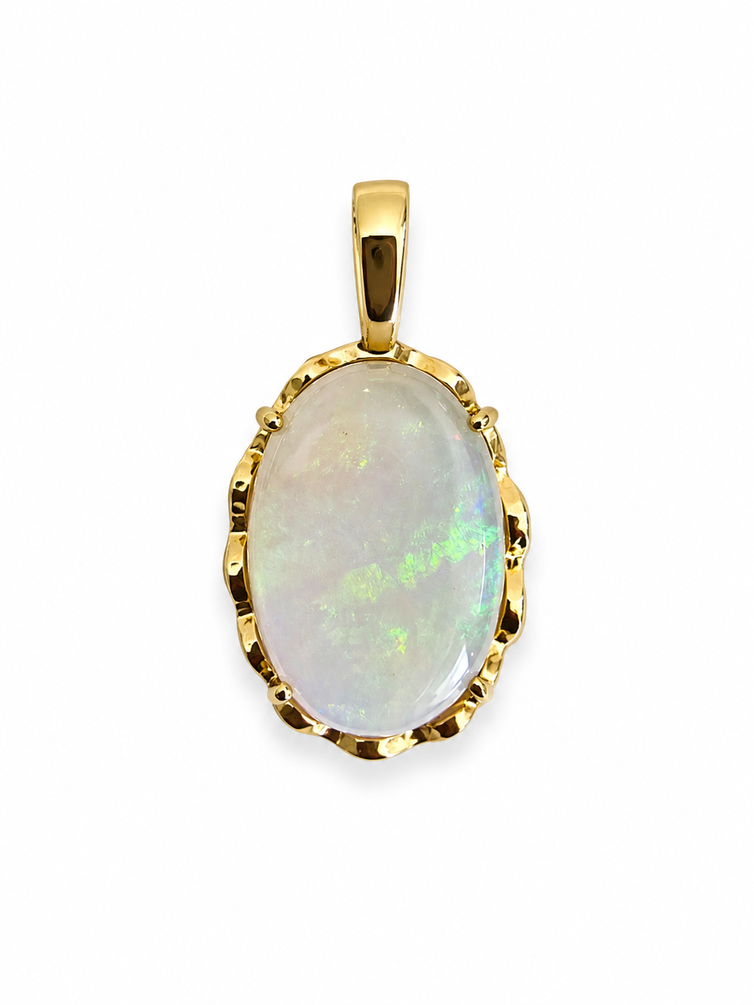 Southern Sky III — Australian Opal pendant in 14K Gold, Ministry of Gems