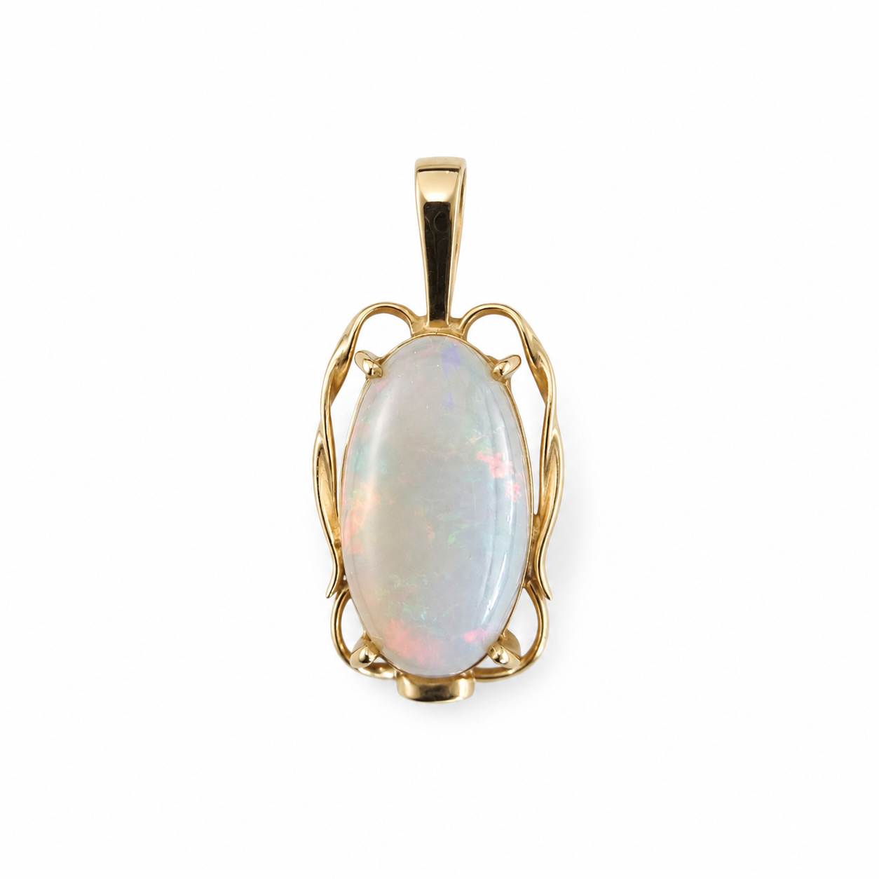 Southern Sky V — Australian Opal pendant in 14K Gold, Ministry of Gems