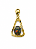 Forest Lantern — Australian Opal pendant in Gold-Plated Sterling Silver, Ministry of Gems