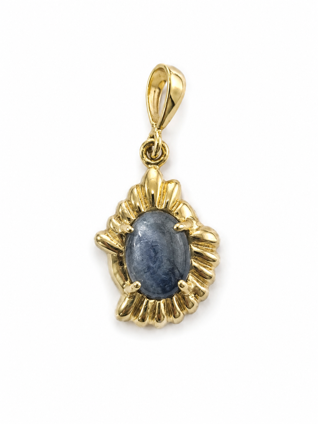 Southern Fan — Australian Opal pendant in Gold-Plated Sterling Silver, Ministry of Gems