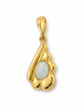 Opaline Lace — Australian Opal pendant in Gold-Plated Sterling Silver, Ministry of Gems